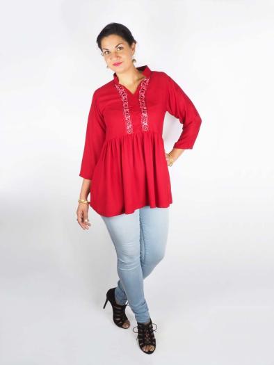 Buy Indian Tunics/Kurtis online  Indian Tops - Leila Khan - The Passion of  India