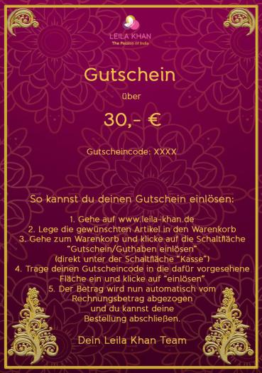 Gutschein über 30 €