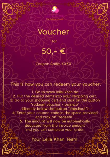 Gutschein über 50 €