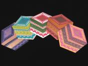 Envelope with inlay card "Shadid", set of 5